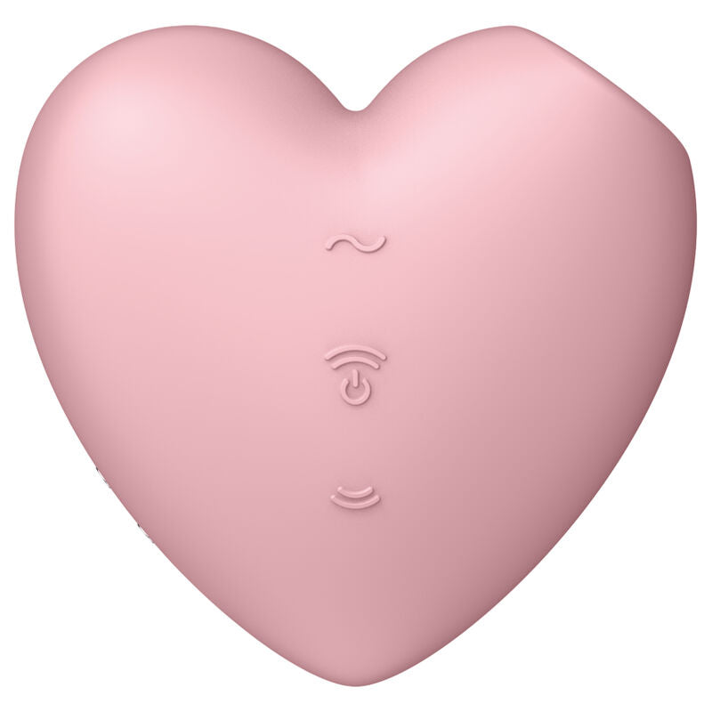 sextoy per lei: succhiaclitoride Batticuore 2in1 vibrazione + sistema ad aria pulsata. Materiale: silicone biocompatibile, Produttore: Satisfyer.