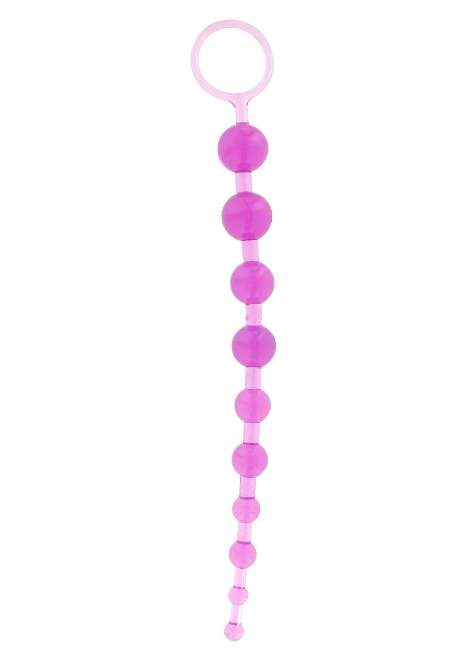 SexToy - Thai Toy Breeds - Thai Balls: palline anali con diametro crescente per la dilatazione graduale della cavità anale. Stoppino ad anello per un utilizzo pratico e comodo 