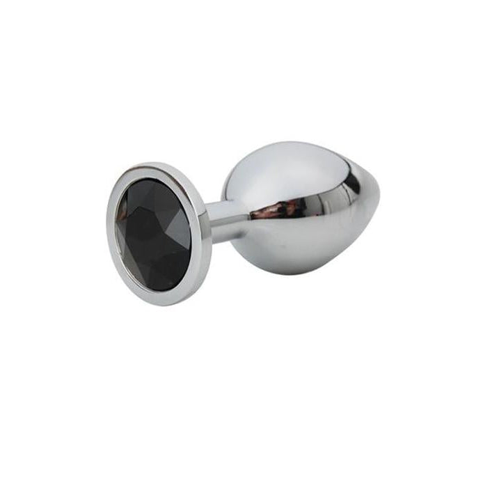 Plug Acciaio con Diamante nero - Size L