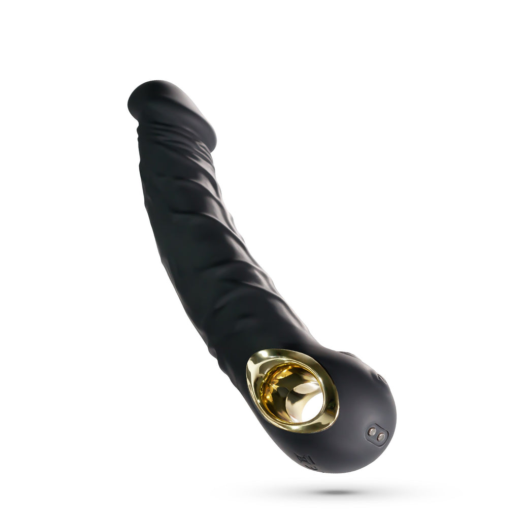 Vibratore a forma di dildo con 10 modalità di vibrazione: sextoy dalla texture iper realistica, impermeabile IPX6, Materiale: silicone/ABS. 