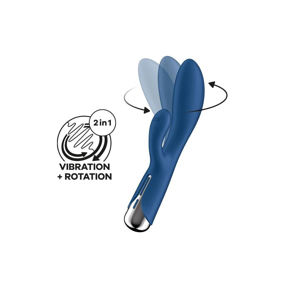 Vibratore rabbit dalla funziona rotante, silicone biocompatibile di alta qualità