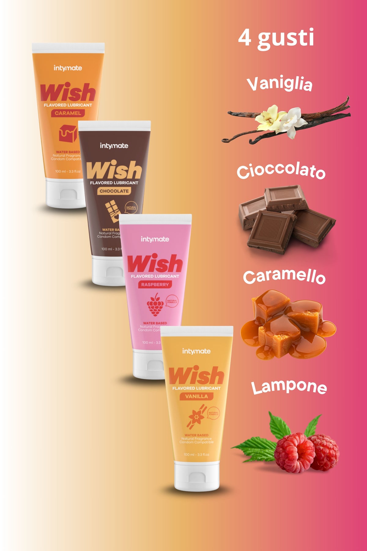 Lubrificante Aromatizzato WISH 100 ml