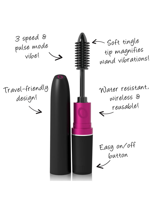 Sottile, discreto e incredibilmente chic, questo mini vibratore sembra proprio il tuo mascara preferito — ma anziché volumizzare le ciglia, si occupa di stimolare zone decisamente più interessanti. 