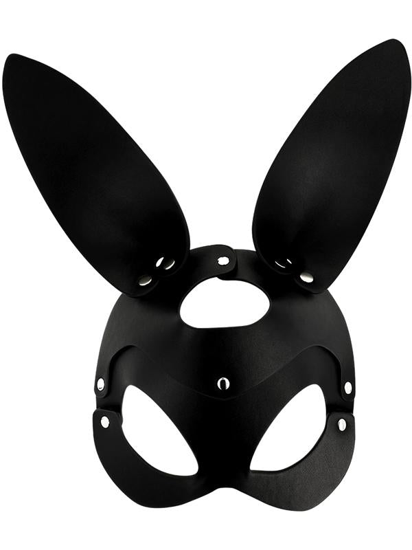 Questa maschera da coniglietta, realizzata in morbida pelle vegana, è l’accessorio perfetto per aggiungere un pizzico di mistero e dominazione ai tuoi giochi BDSM. 