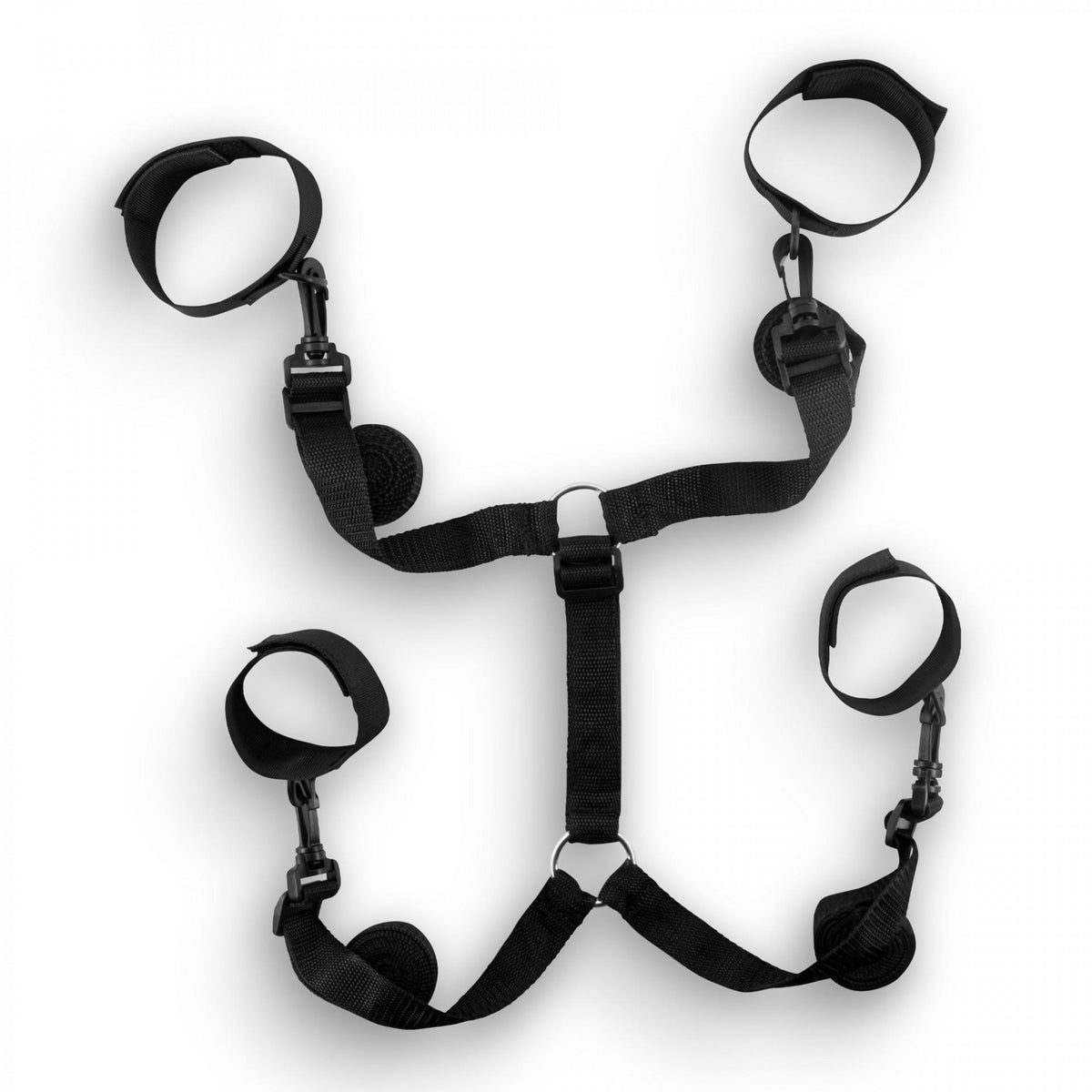 Cinghie costrittive bondage per il letto, si posizionano sotto il materasso e sono regolabili, si adattano ad ogni tipo di letto sia singolo che matrimoniale.