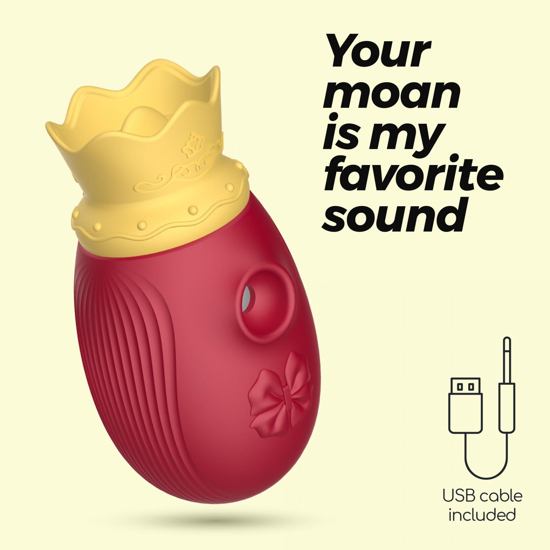 Questo piccolo ovetto succhiaclitoride è un vero gioiello del piacere: compatto, discreto, ma incredibilmente potente. È perfetto da portare ovunque e nessuno sospetterà che sotto quella coroncina si nasconde una lingua vibrante pronta a farvi perdere la testa!