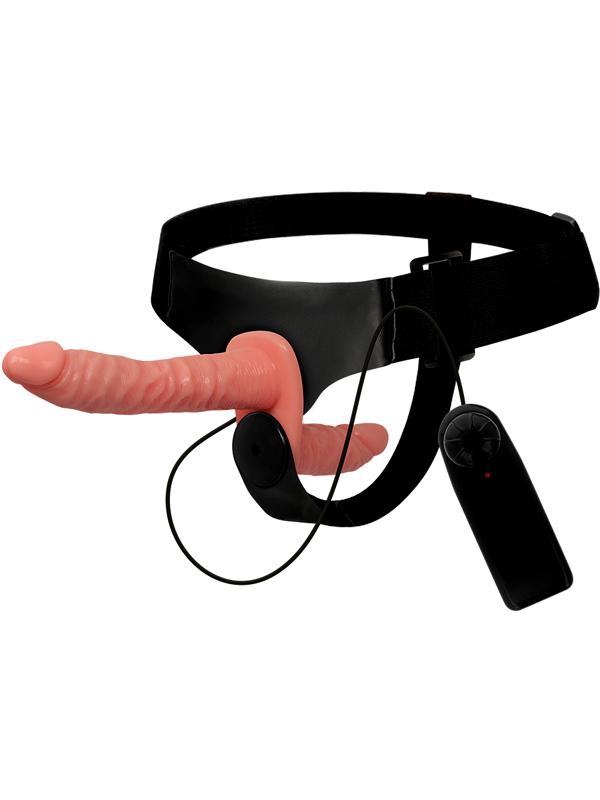 Il nostro dildo strap-on a doppia penetrazione con imbracatura innovativa è progettato per offrire una stimolazione realistica, con un comfort e una versatilità senza precedenti! 