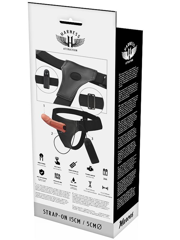 Chi ha detto che le dimensioni non contano, non aveva ancora provato questo strap-on: 15 cm di piacere, un motore vibrante super potente e un telecomando per avere sempre in mano il controllo.