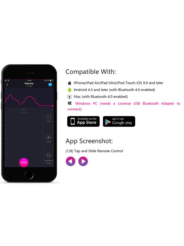 Lovense Lush 2 è l'ovetto vibrante telecomandato progettato per farvi esplorare il piacere... insieme, ovunque vi troviate. Dimenticate le discussioni su chi ha il telecomando: con Lovense Lush 2, il divertimento è nelle mani (e negli smartphone!) di entrambi! 
