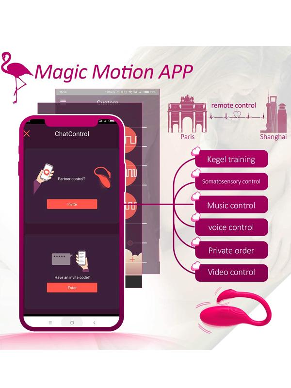 Il nostro ovetto vibrante Flamingo è il complice segreto per vibrazioni intense e divertimento senza limiti, specialmente quando le pareti diventano... il mondo intero! Grazie all’applicazione, Flamingo è dotato di un sistema di controllo a distanza che puoi azionare quando,vuoi, dove vuoi e con chi vuoi. 