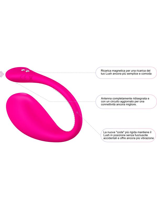 Lush 3 è l’ovetto vibrante con controllo a distanza di nuova generazione firmato Lovense: un motore ancora più potente rispetto alla versione precedente, una batteria migliorata con fino a 3 ore di vibrazioni non-stop, e un design curvo studiato per una stimolazione ancora più precisa dell’area CUV. 