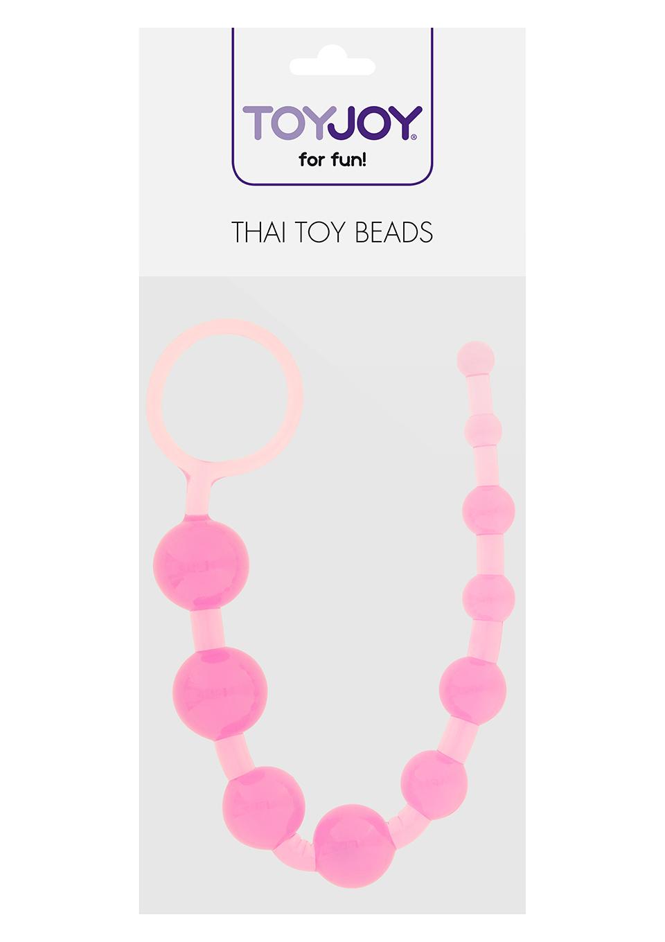 SexToy - Thai Toy Breeds - Thai Balls: palline anali con diametro crescente per la dilatazione graduale della cavità anale. Stoppino ad anello per un utilizzo pratico e comodo 